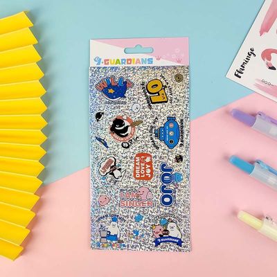 Laser Metal Decal Stickers Refraction Effect Aluminum Foil Sticker Metal Light