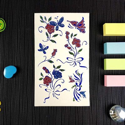 1mm Cartoon Tattoo Sticker Aroma Mermaid Princess  Animal Crossing Stickers