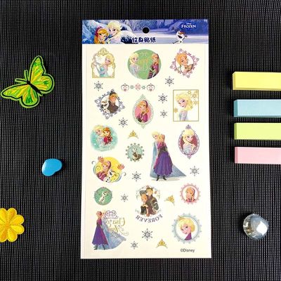 1mm Cartoon Tattoo Sticker Aroma Mermaid Princess  Animal Crossing Stickers