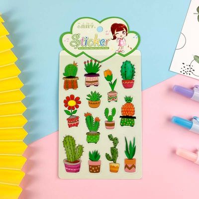 0.05mm Spongebob Vinyl Stickers Cartoon Expression Water Bottle Stickers