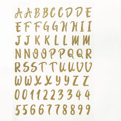 Non Toxic Christmas Gift Stickers Foil Stamped Vinyl Letter Stickers