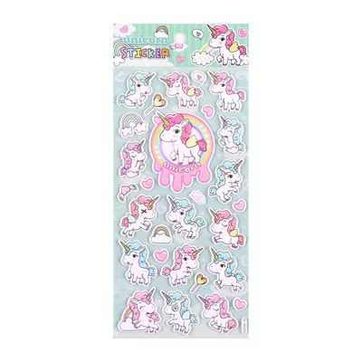 Eco Friendly Custom Design Stickers For Kids Cute Cartoon 3D EVA Foam Epoxy PVC Puffy Sticker