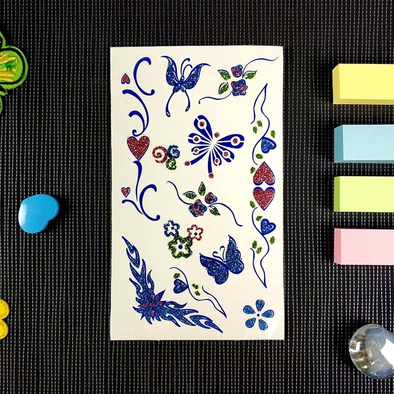 1mm Cartoon Tattoo Sticker Aroma Mermaid Princess  Animal Crossing Stickers